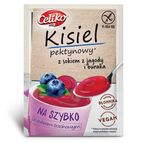 Schnelles Gelee Rote Bete mit Heidelbeere glutenfrei 20g CELIKO