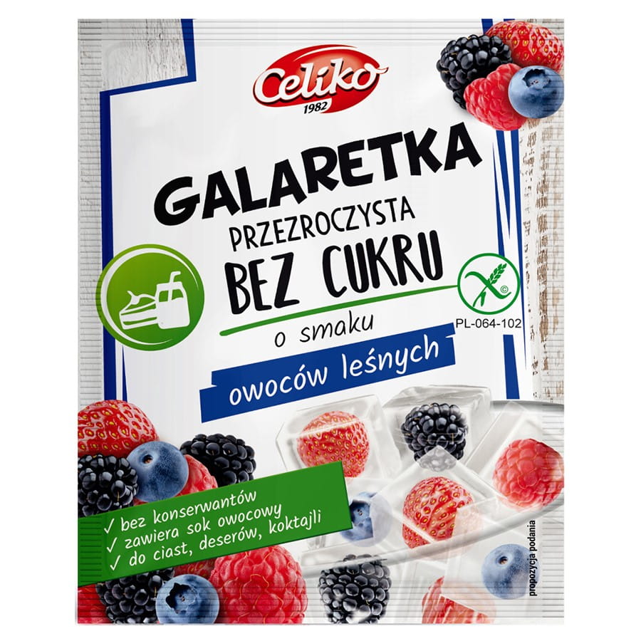 Fruchtgummi ohne Zucker (transparent) 14g CELIKO