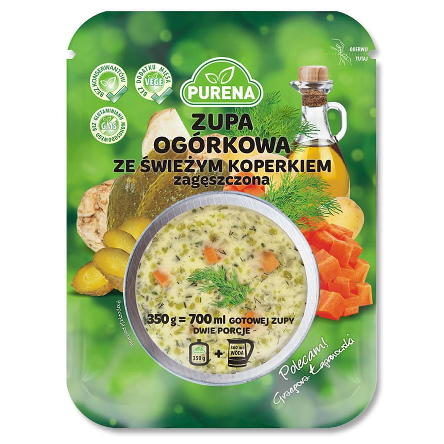 Gurkensuppe mit frischem Dill gebunden 350g PURENA