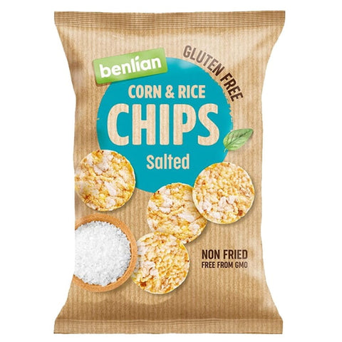 Mais- und Reischips - klassisch mit Meersalz 50g BENLIAN