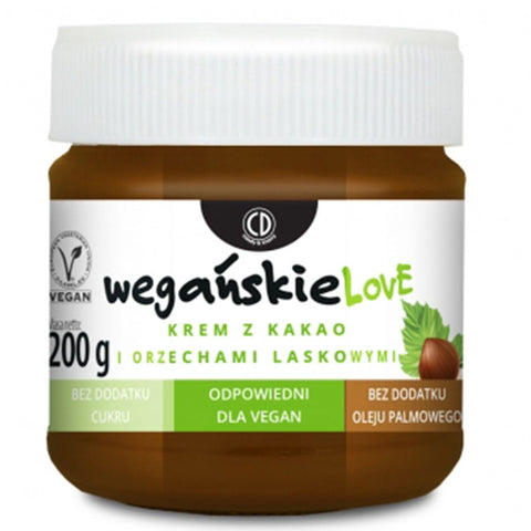 Vegane Kakao- und Haselnusscreme LOVE 200g - CD