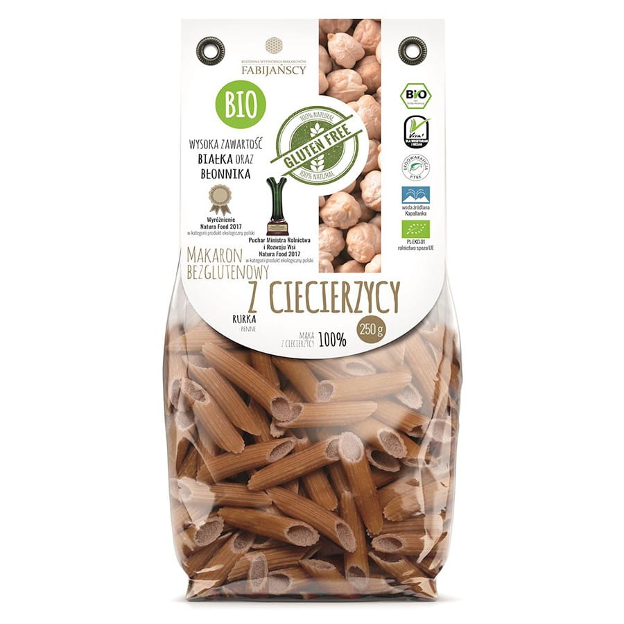 Kichererbsennudeln "tube" glutenfrei BIO 250g FABIJAŃSCY