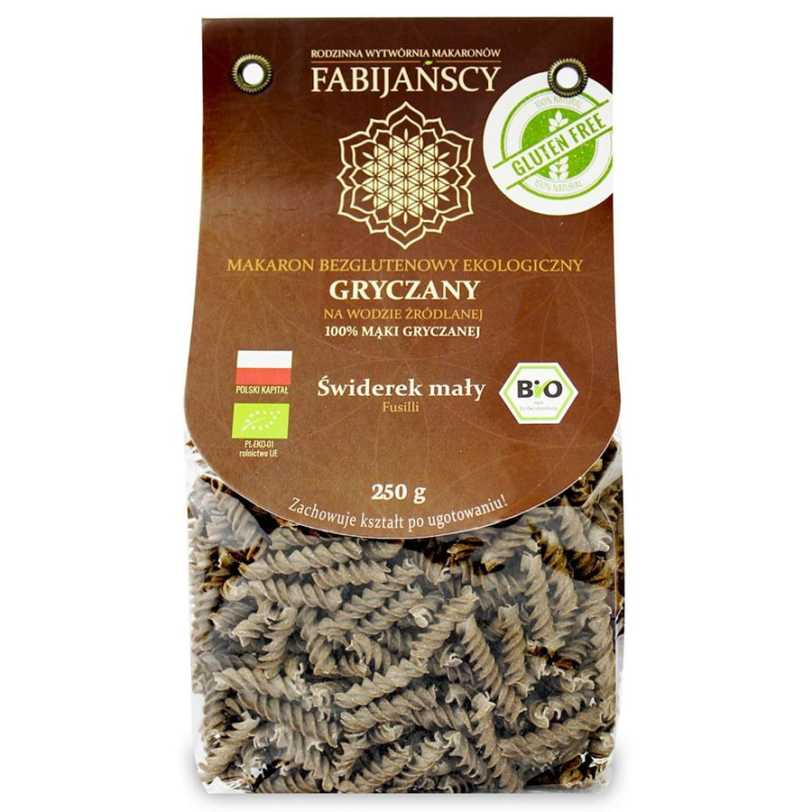 Buchweizennudeln "świderek klein" glutenfrei BIO 250g FABIJAŃSCY