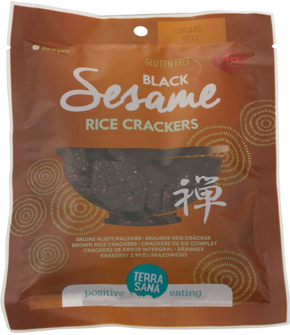 Naturreiscracker mit schwarzem Sesam BIO 60 g - TERRASANA