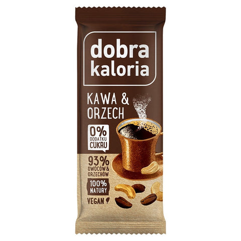 Fruchtriegel - Kaffee und Walnuss 35g GOOD KALORIA