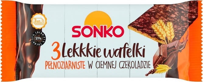 Helle Vollkornwaffeln in Schokolade 36g SONKO