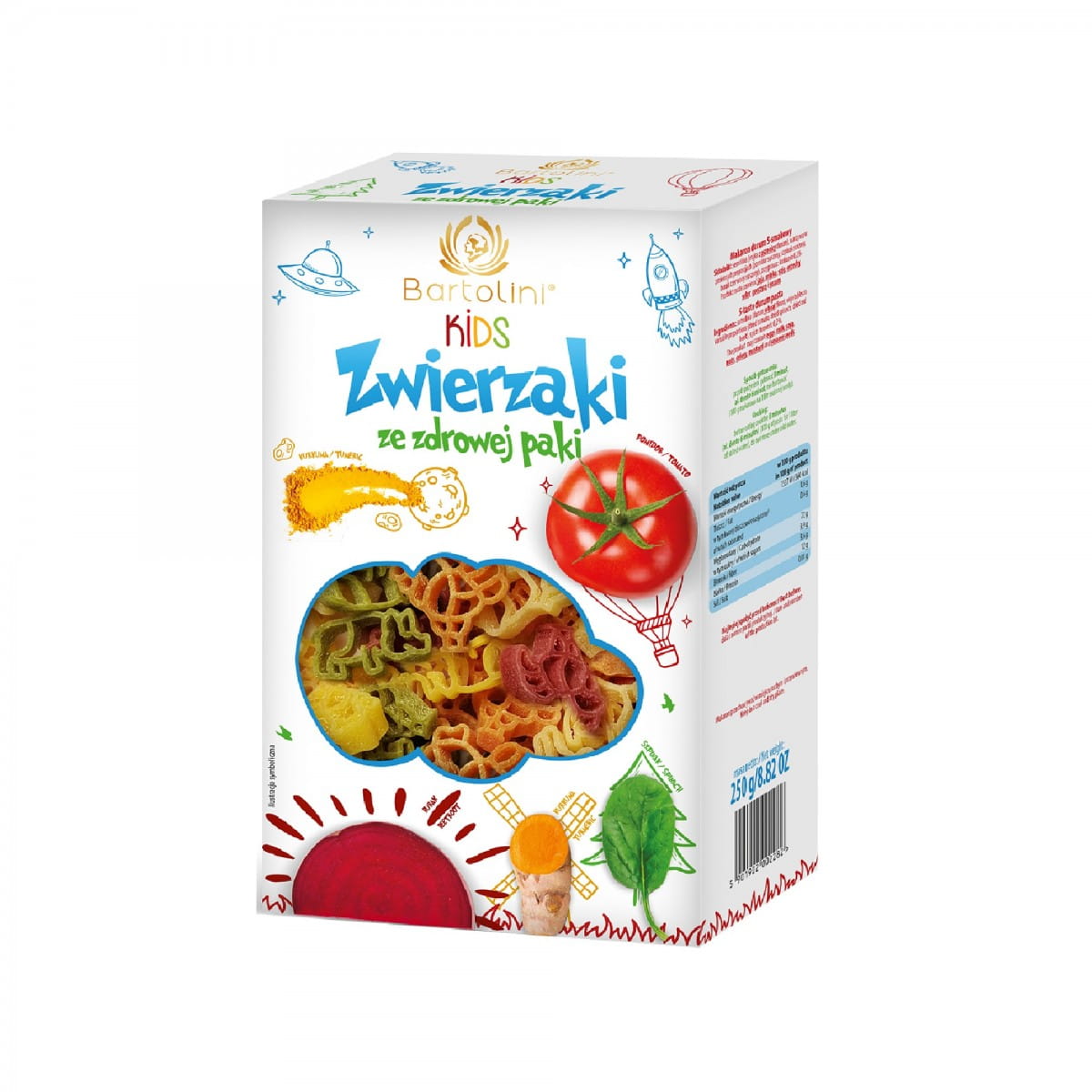 Pasta bartkids 250g BARTOLINI Tiere