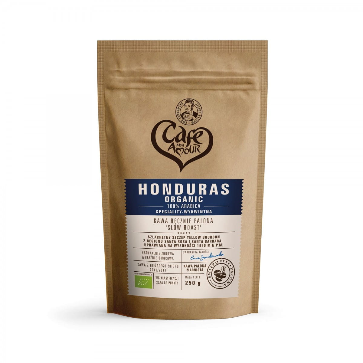 Geröstete Kaffeebohnen 250g Honduras CAFE AMOUR