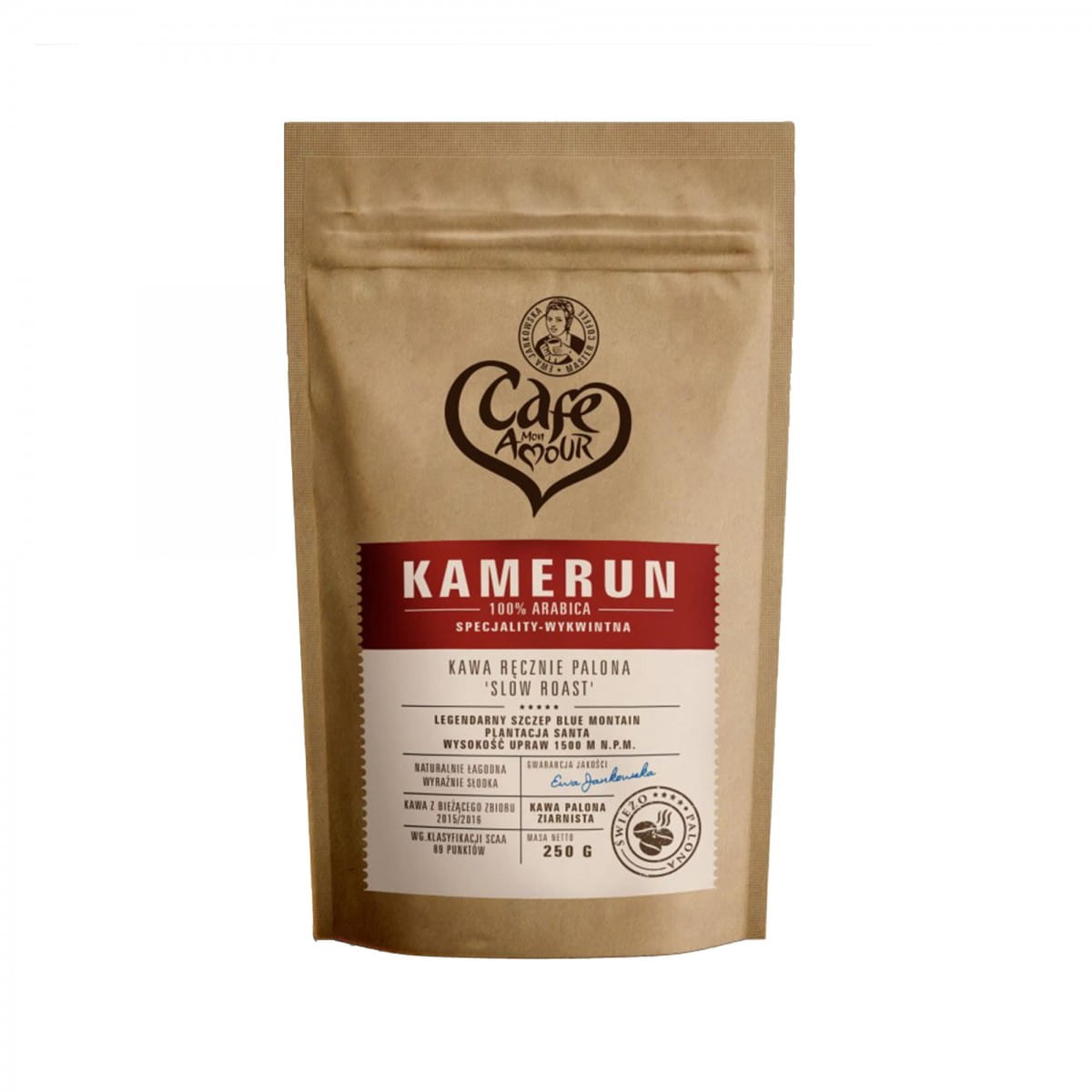 Geröstete Kaffeebohnen 250g Kamerun CAFE AMOUR