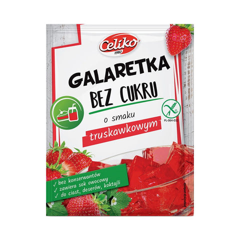 Zuckerfreies Gelee mit Erdbeergeschmack 14 g CELIKO