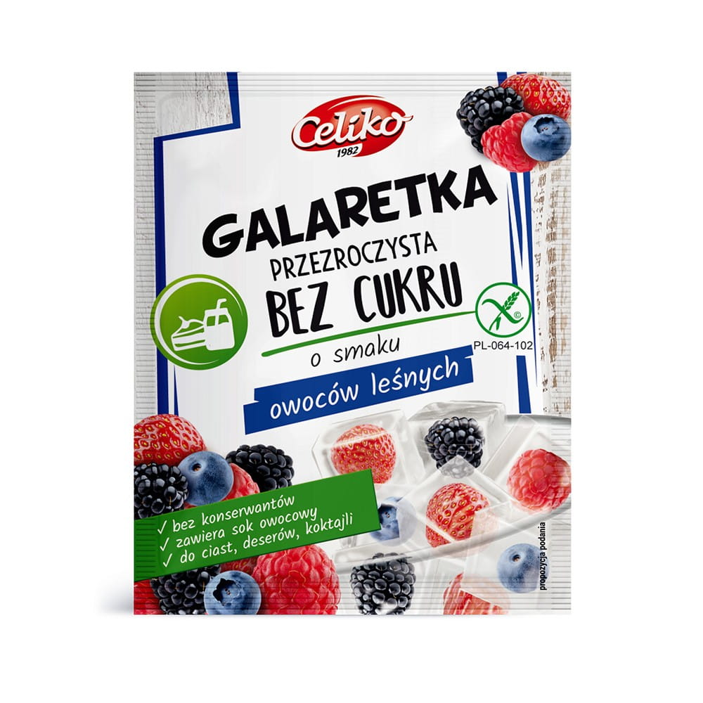 Waldfrucht Gelee transparent zuckerfrei 14 g CELIKO