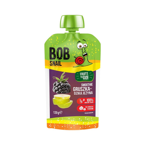 Snack Birnen-Brombeer-Smoothie ohne Zuckerzusatz 120 ml BOB SNAIL