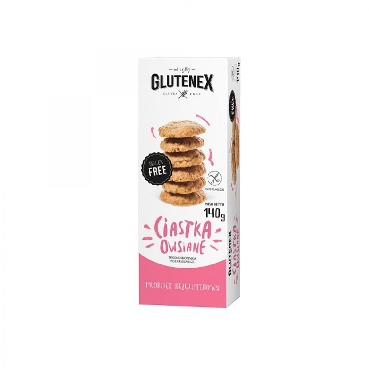 Glutenfreie Haferkekse 140 g GLUTENEX