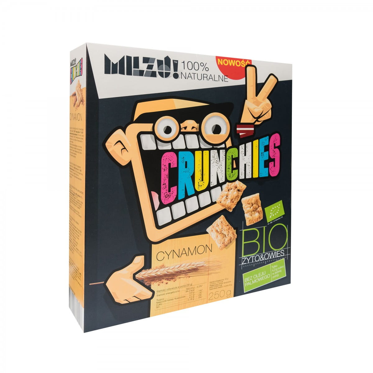 Roggen- und Hafer-Zimt-Crunchies BIO 250 g MILZU