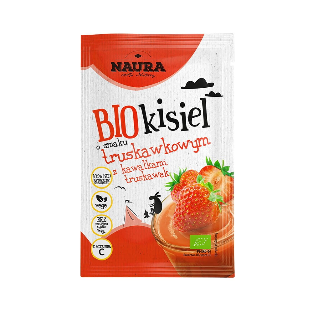 Erdbeerkussel mit Vitamin C BIO 38 g NAURA