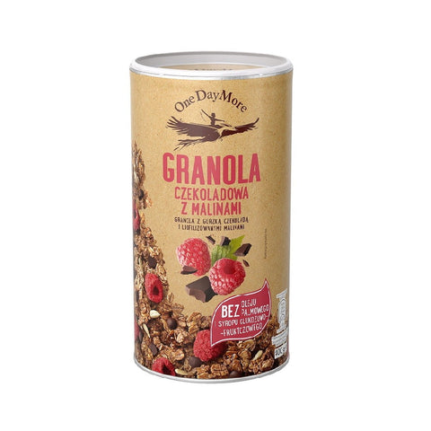 Schokoladen-Granola mit Himbeeren 400 g