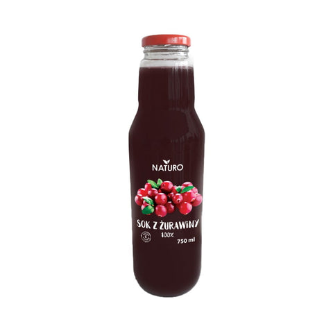 Cranberrysaft 100% 750 ml NATURO