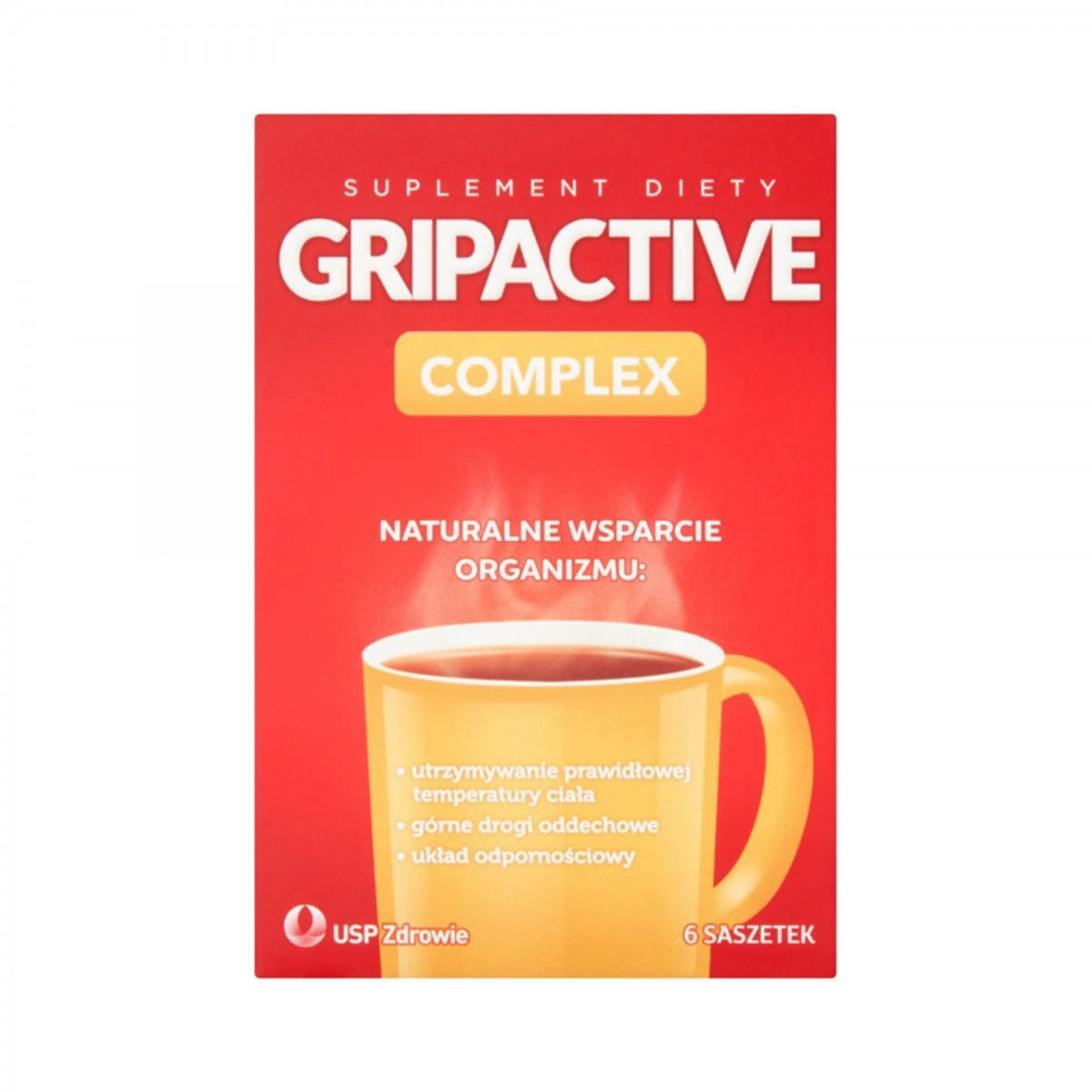 Gripactive Komplex für die oberen Atemwege 6 Beutel