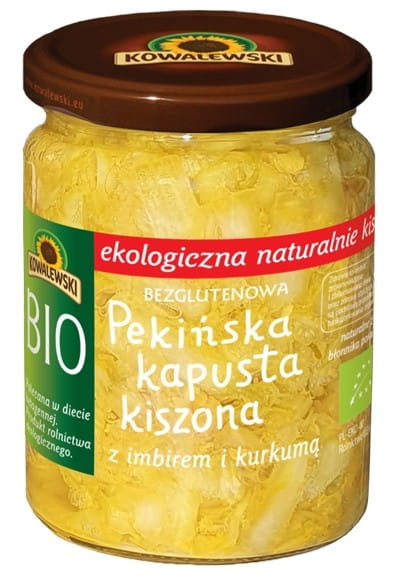 Chinesisches Sauerkraut mit Ingwer und Kurkuma glutenfrei BIO 400 g KOWALEWSKI