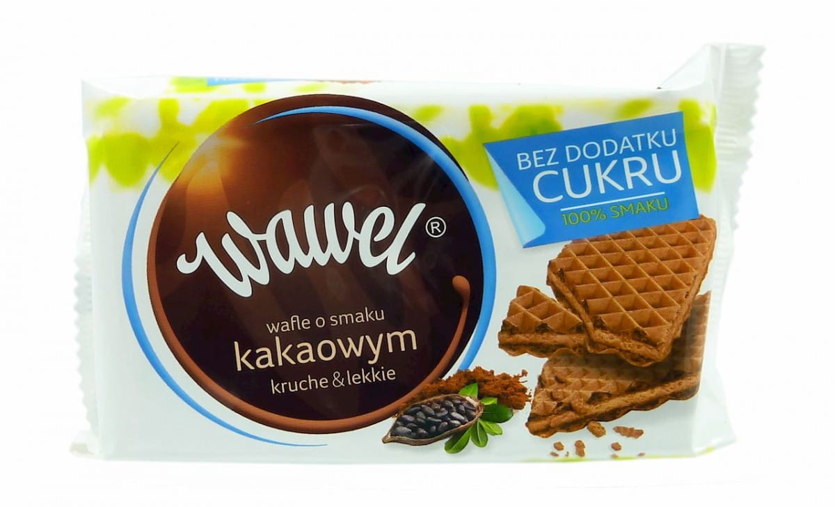 Kakaowaffeln ohne Zuckerzusatz 110g WAWEL