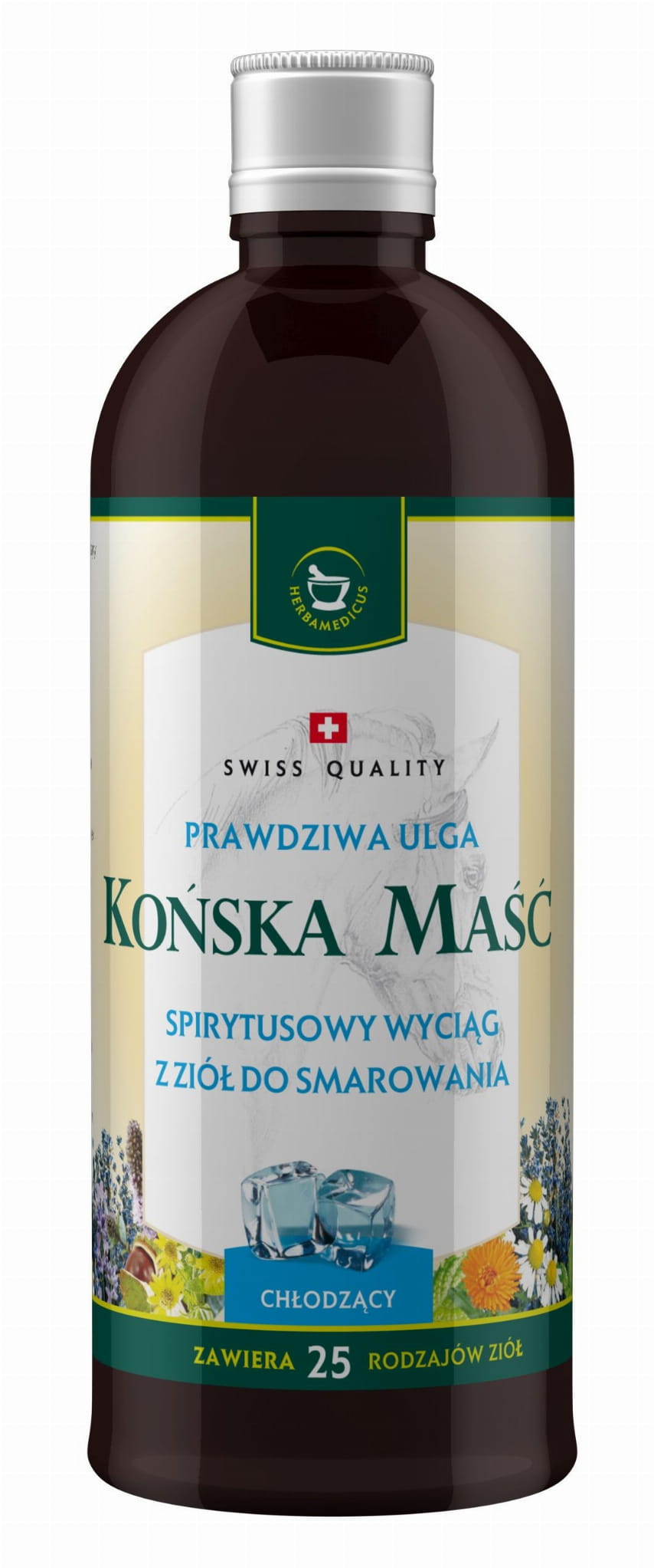 Pferdebalsam kühlend auf Alkohol 400 ml SWISSMEDICUS