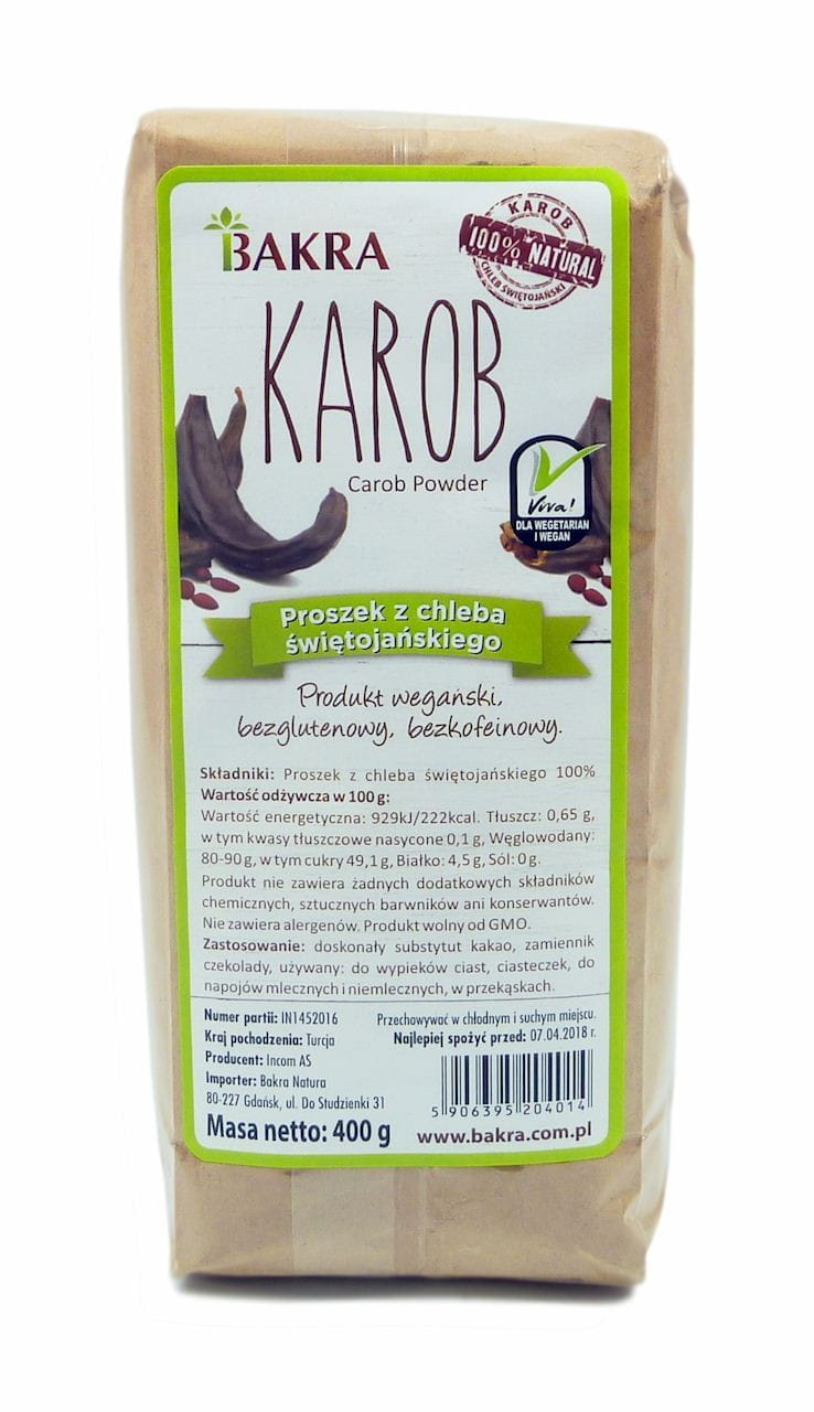 Johannisbrot Johannisbrotpulver 400g (Beutel) - BAKRA