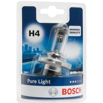 Glühbirne Bosch H4 Pure Light 12V 60/55W