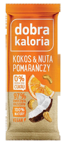 Kokosriegel & ein Hauch Orange 20 x 35g (Display) GOOD KALORIA