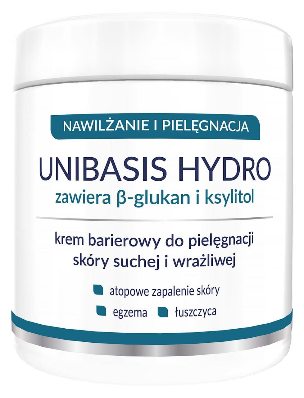 Unibasis Hydro-Barrierecreme zur Pflege trockener und empfindlicher Haut mit Xylit und Beta-Glucan - 500g Dose STARPHARMA