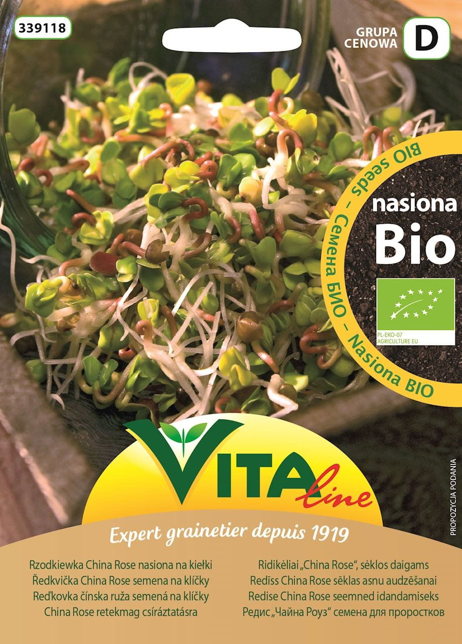 Chinarosen-Rettichsamen BIO für Sprossen 20 g VITA LINE