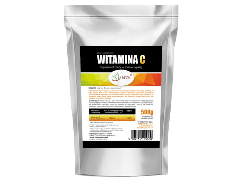 Vitamine C (L - Acide Ascorbique) 500 g Complément alimentaire - VIVIO