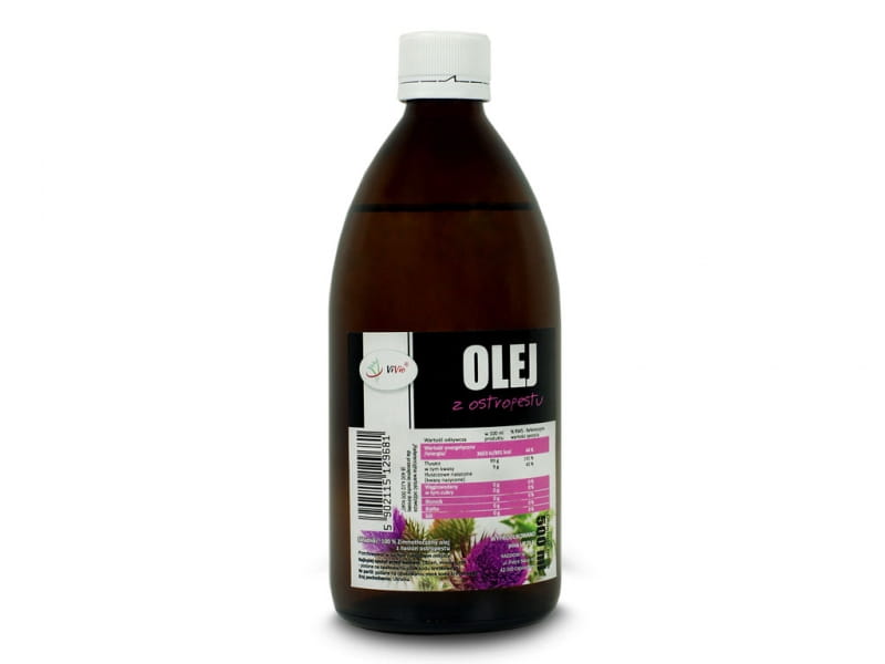 Milk thistle oil, cold pressed 500ml - VIVIO