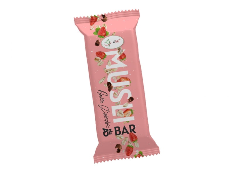 Strawberry muesli bar 30g muesli bar - VIVIO