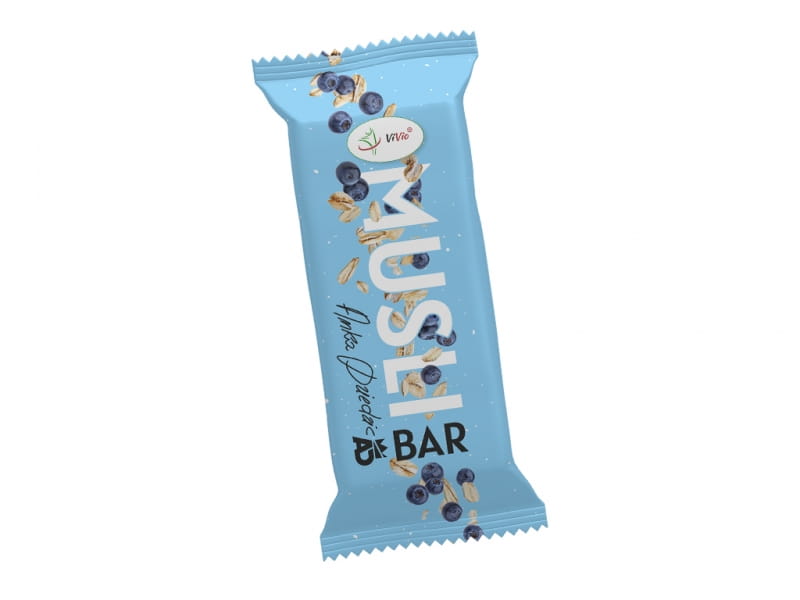 Blueberry muesli bar 25g muesli bar - VIVIO