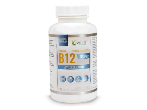 Vitamine B12 Méthylcobolamine 1000ug - 120 Capsules WISH