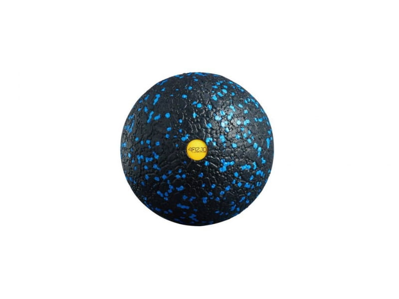 Massage ball 8 cm black - blue - 4FIZJO