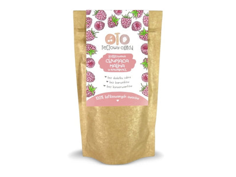 Here a freeze-dried piece of raspberry 20g OTOLANDIA