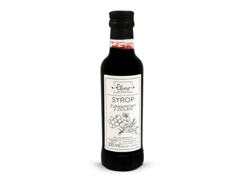 Cranberry-Sirup mit Kräutern ETERNO 200ml