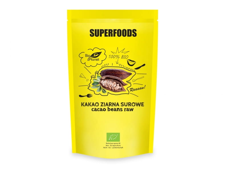 Fèves de cacao crues BIO 200g ORGANIC PLANET