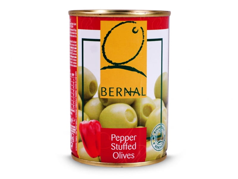 Oliven gefüllt mit Paprika 120g - BERNAL