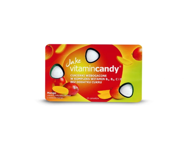 Sugar-free candies 18g JAKE VITAMINCANDY Mango