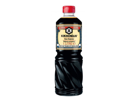 1000ml soy sauce with red KIKKOMAN cap