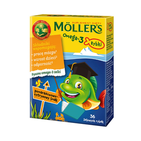 Omega - 3 Orange-Zitronenfische 36 Stk. MOLLER'S MOLLERS