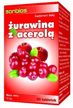 Cranberry with Acerola 60 tablets SANBIOS