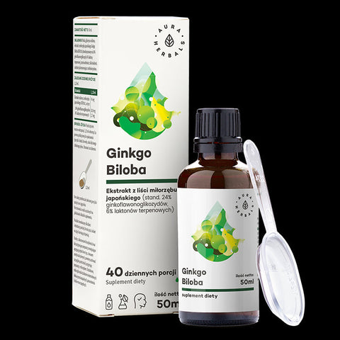 Ginkgo biloba - Flüssigextrakt 50ml AURA HERBALS