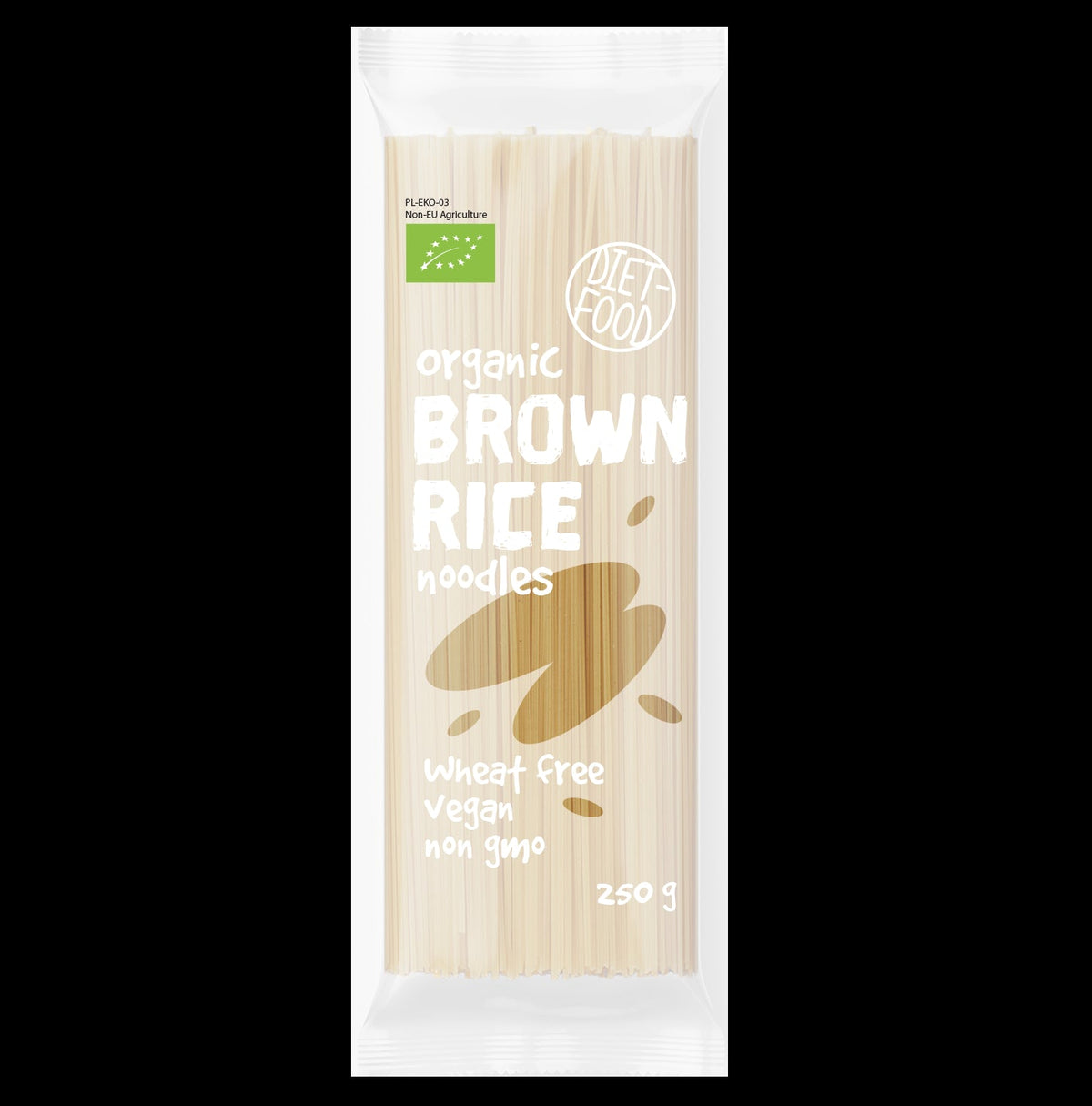 Brown rice noodles 250g EKO DIET - FOOD 