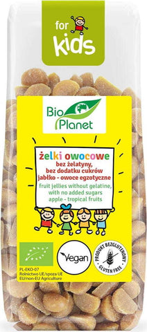 Gommes sans gélatine sans sucre ajouté pomme - fruit exotique BIO 100 g - BIO PLANET