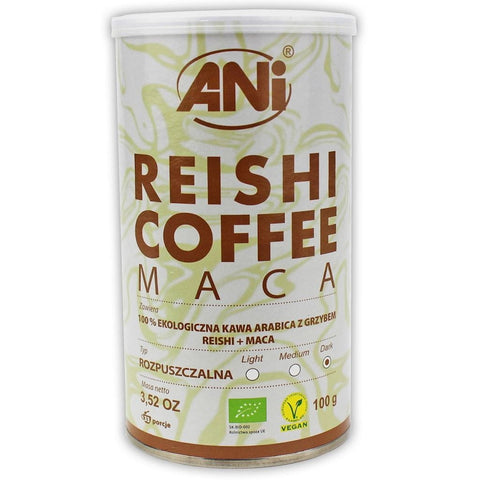 Café instantané Arabica au champignon Reishi et Maca BIO 100 g - ANI