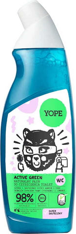 Active green toilet cleaning gel 750ml YOPE