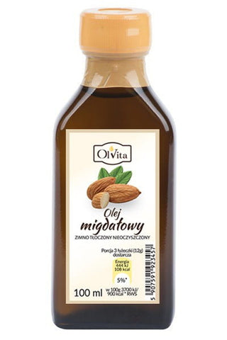Almond oil, cold pressed 100ml OLVITA